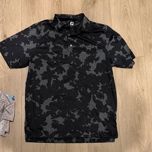 FootJoy Black Camouflage Polo Shirt